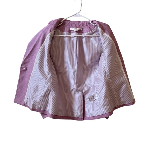 VERONICA BEARD Aaliyah Linen Dickey Jacket in Heathered Orchid Sz 4 - Picture 4 of 9
